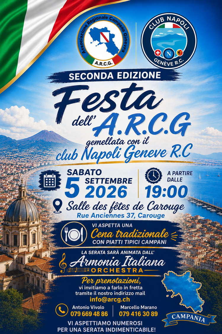 2ª Edizione della “Festa dell'Associazione Regionale Campana Ginevra"